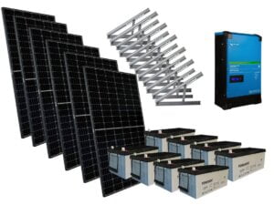 Solar 2200W musta mökkijärjestelmä