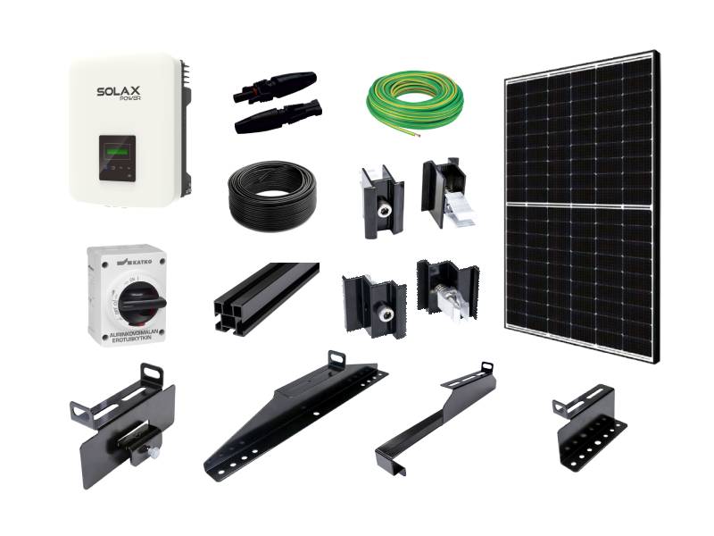 SolaX MIC HC PERC musta aurinkosähköjärjestelmä