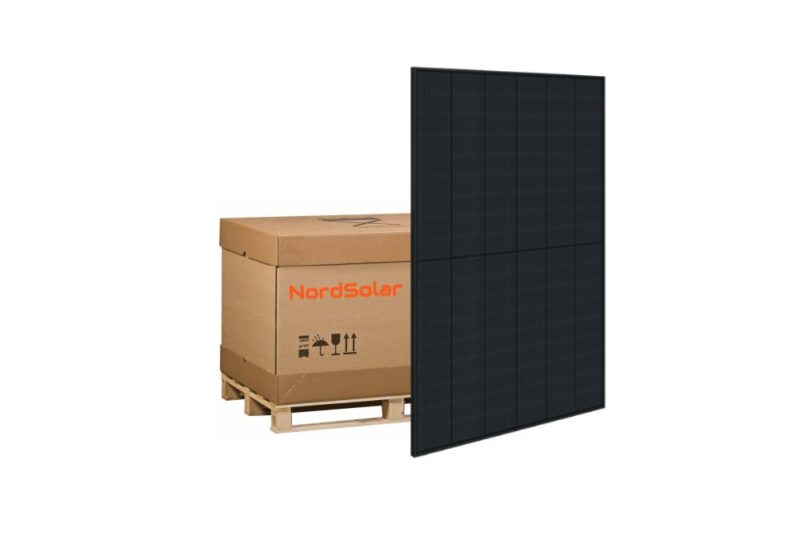 Astronergy 445W N-type täysmusta lasi-lasi aurinkopaneeli 36kpl lava