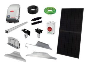 Fronius täysmusta lasi-lasi aurinkosähköjärjestelmä